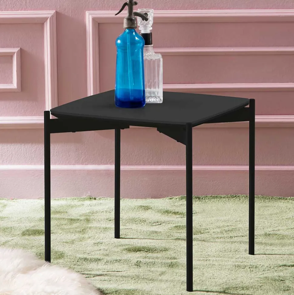 Kleiner Wohnzimmer Tisch in Anthrazit & Schwarz - Salamander