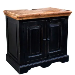 Kolonialstil Badmöbel in Schwarz - Sentiments (fünfteilig)