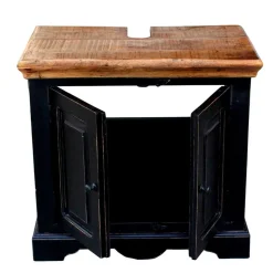 Kolonialstil Badmöbel in Schwarz - Sentiments (fünfteilig)