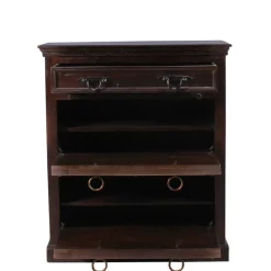 Kolonialstil Schuhschrank mit 2 Klappen - Solapura