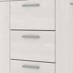 Kombi Kommode in Weiß Esche Dekor - Pruducia