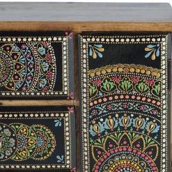 Kombi Kommode mit Mandala Malereien Front - Marike