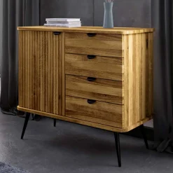 Kombi Kommode mit vier Schubladen & Tür - Casarius