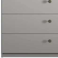 Kombi-Kleiderschrank 1m breit in Hellgrau - Ridonna