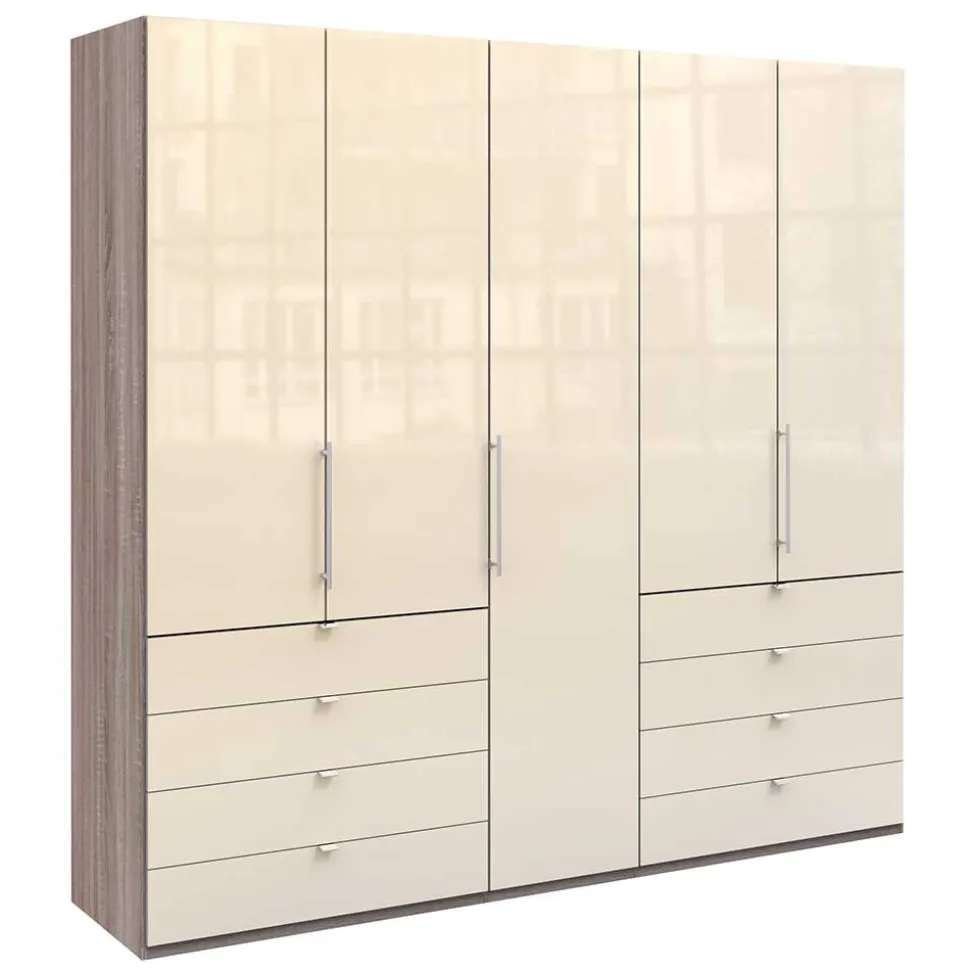 Kombi-Kleiderschrank mit acht Schubladen - Champ