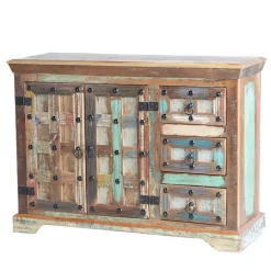 Kombi-Kommode in farbenfrohem Shabby Chic - Kriscov