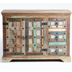 Kombi-Kommode in farbenfrohem Shabby Chic - Kriscov