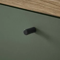 Kombi-Kommode in Graugrün und Wildeiche - Oliva