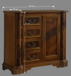 Kombi-Kommode in Nussbaum - Palienca