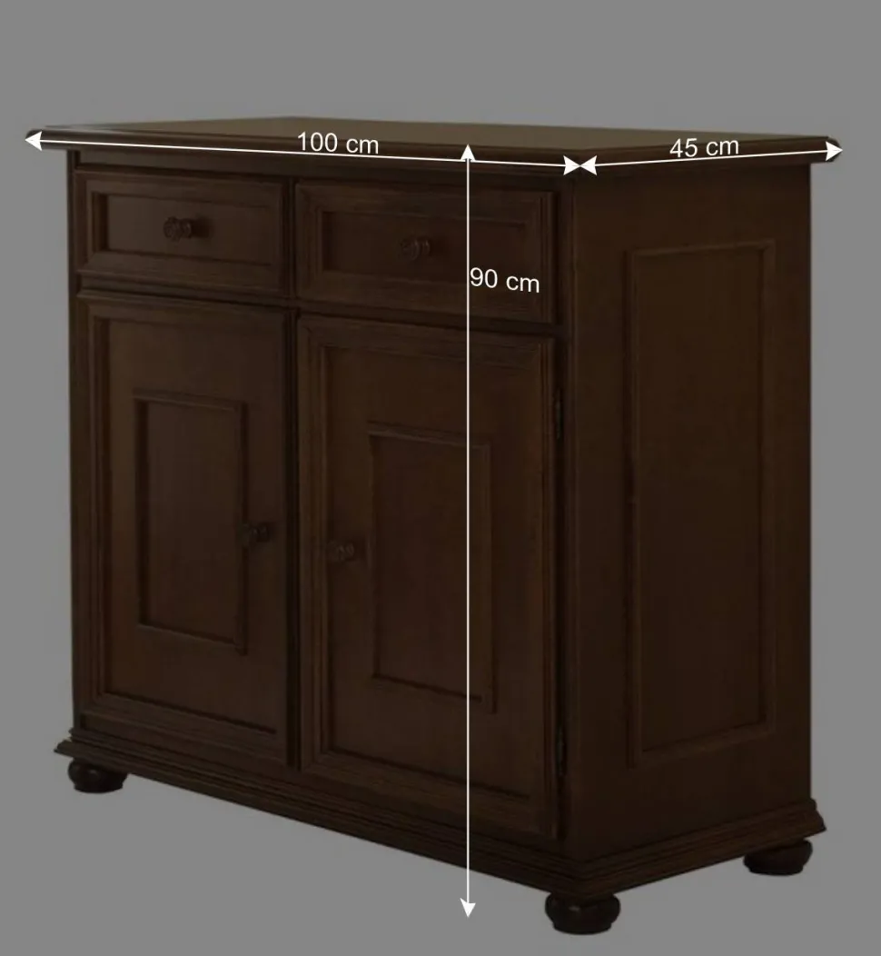 Kombi-Kommode in Walnussfarben - Manicos