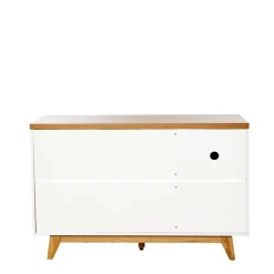 Kombi-Kommode in Weiß und Kerneiche - Xuana