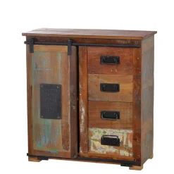 Kombikommode Vayamos aus Altholz massiv