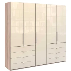 Kombi-Schlafzimmerschrank in Cremefarben - Rativian