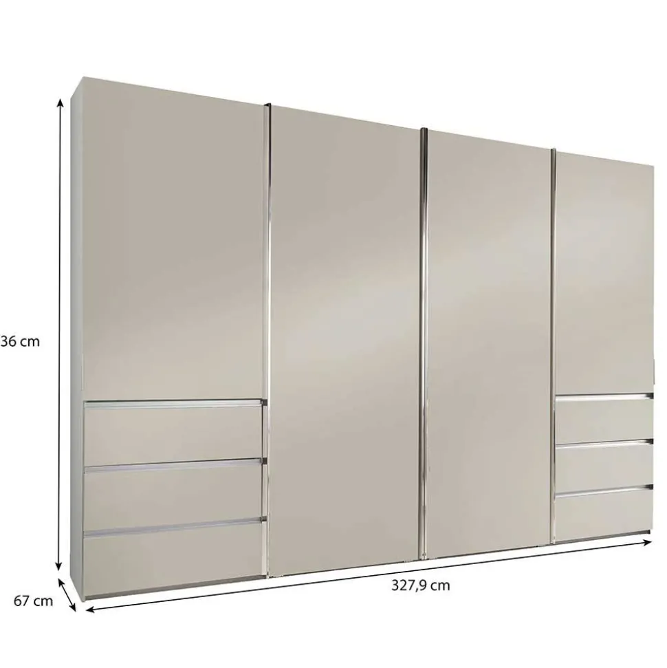 Kombi-Schwebetürenschrank in Champagner - Eusebia