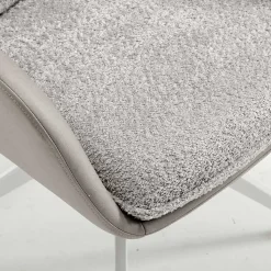 Komfort Esstischsessel in Grau - Basel (2er Set)