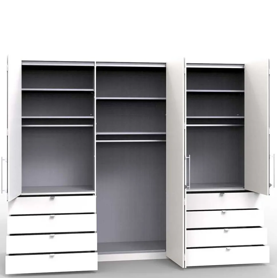 Komfort Kleiderschrank mit acht Schubladen - Crenba