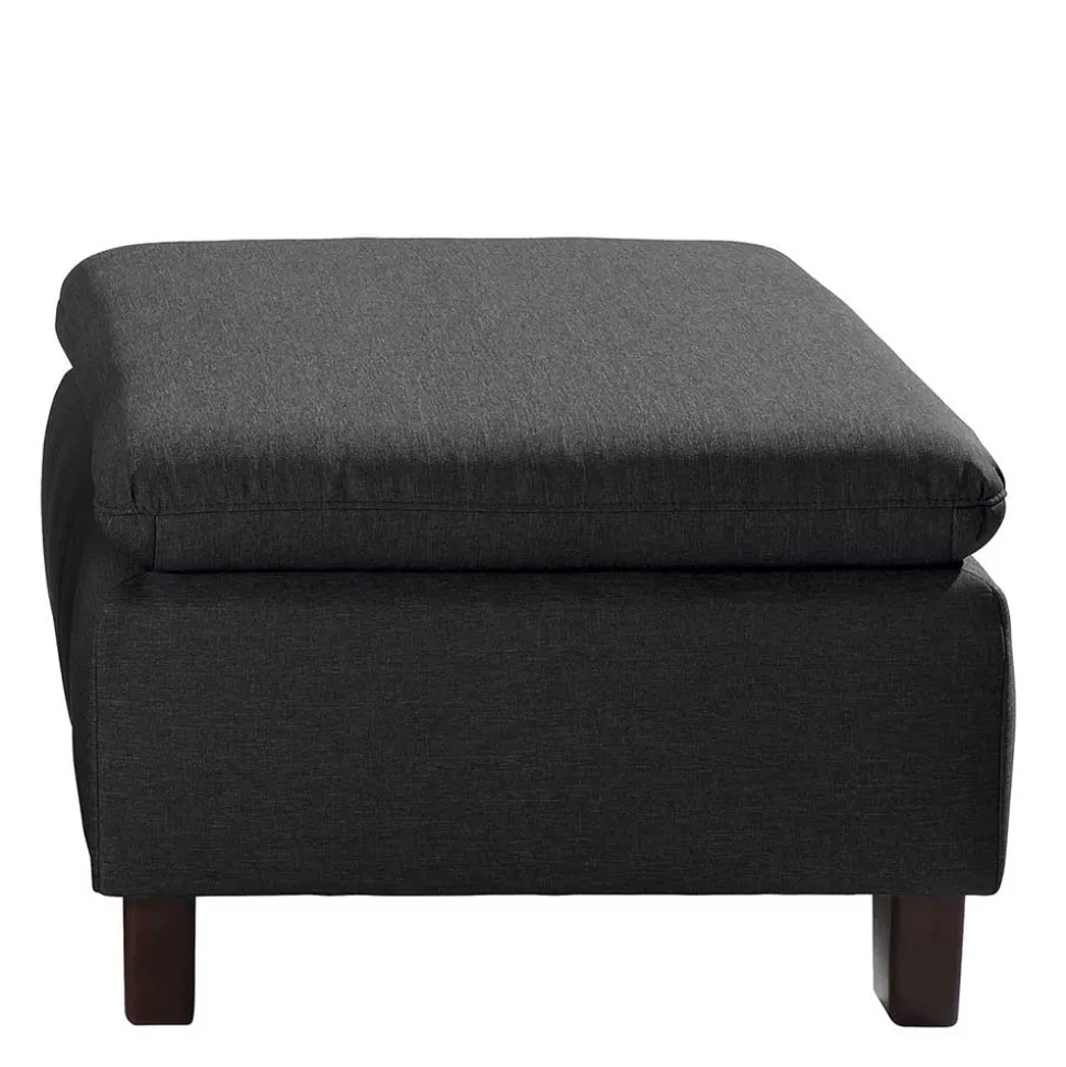 Komfortsessel in Dunkelgrau und Nussbaum - Pelago