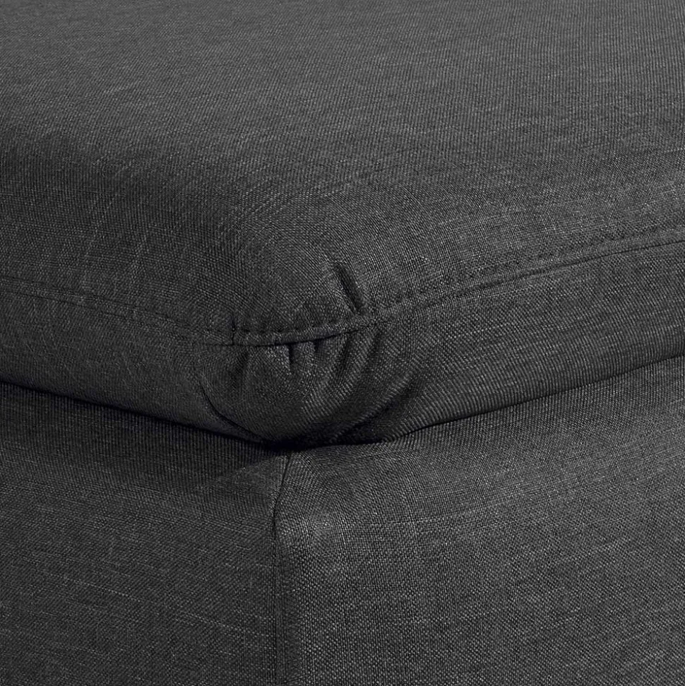 Komfortsessel in Dunkelgrau und Nussbaum - Pelago