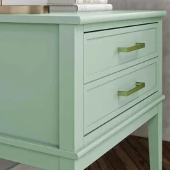 Kommode in Blassgrün mit Gold - Ashbey