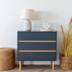 Kommode in Dunkelgrau und Kiefer - Street