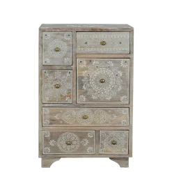 Kommode in Holz White Wash - Troyes