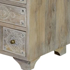 Kommode in Holz White Wash - Troyes