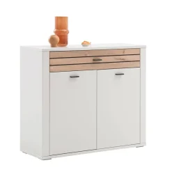 Kommode in Lichtgrau mit Wildeiche - Ballina