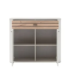 Kommode in Lichtgrau mit Wildeiche - Ballina