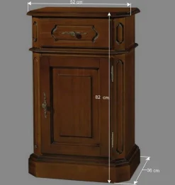 Kommode in Nussbaum Braun - klassisch - Uno