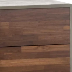 Kommode in Nussbaum und Beton Optik - Giolia