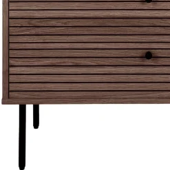 Kommode mit dunklem Furnier in Braun - Wega