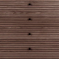 Kommode mit dunklem Furnier in Braun - Wega