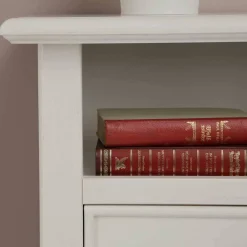 Kommode mit Fach und Schubladen in Antikweiß - Annot