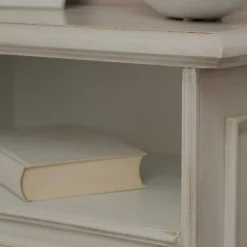 Kommode mit Fach und Schubladen in Antikweiß - Vicina