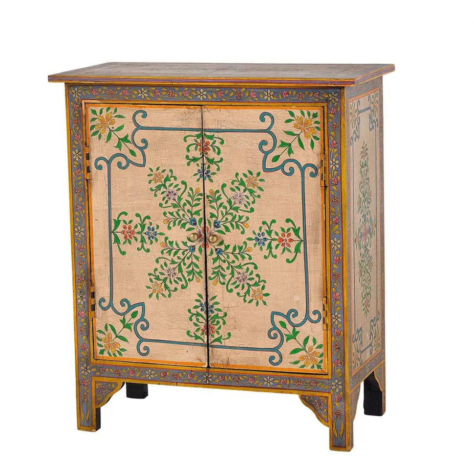 Kommode mit folkloristischen Blumen Motiven - Cacressa