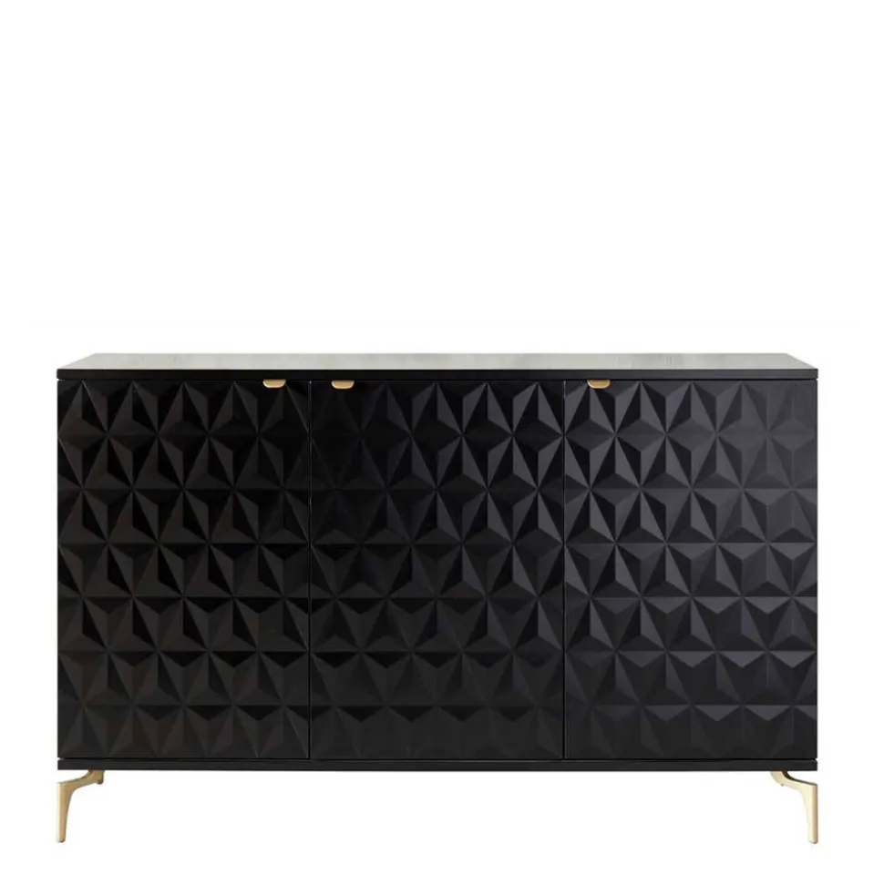 Kommode mit geometrisch strukturierten Fronten - Ardit