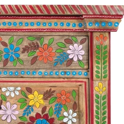 Kommode mit Mustern Blumen und Pfau - Hectos