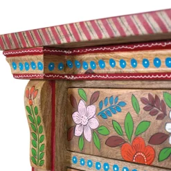 Kommode mit Mustern Blumen und Pfau - Hectos