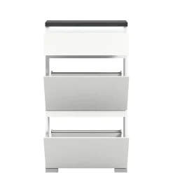 Kommode mit Schublade und zwei Schuhklappen - Suad