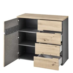 Kommode mit vier Schubladen & Tür - Kuetra I