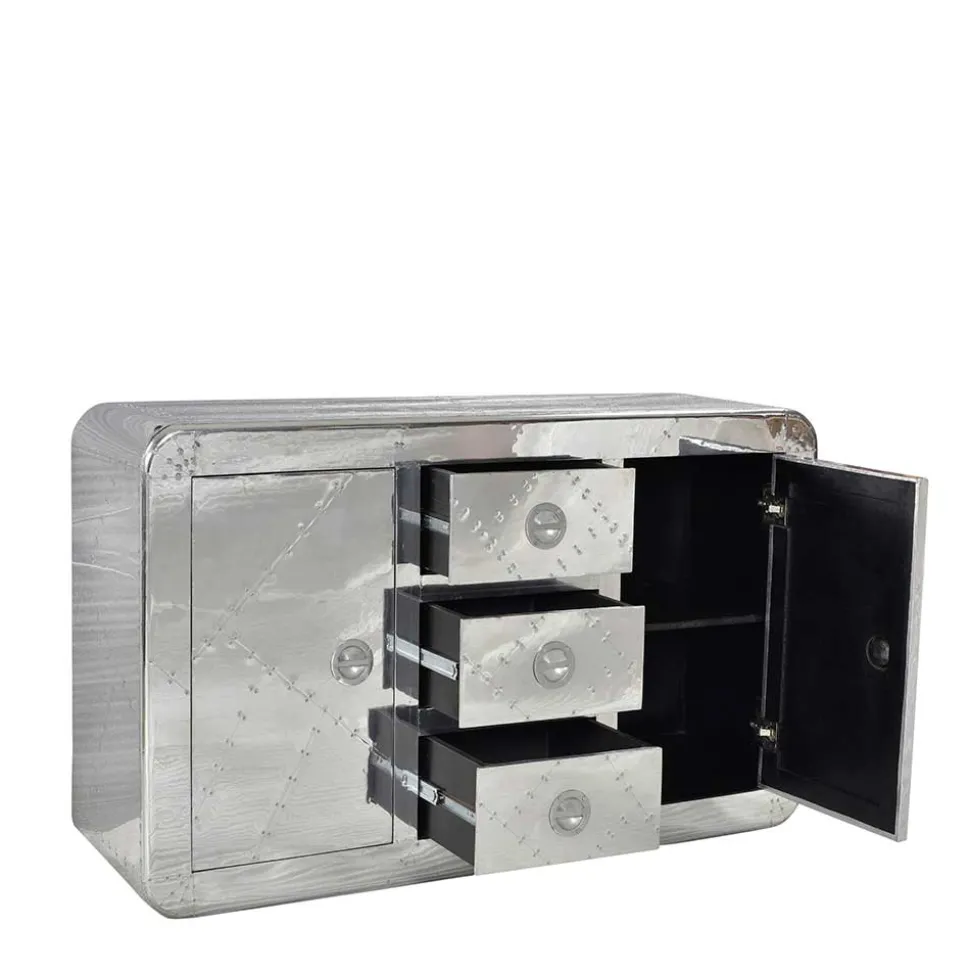 Kommode Pilot in Alufarben