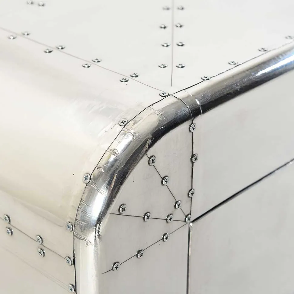 Kommode Pilot in Alufarben