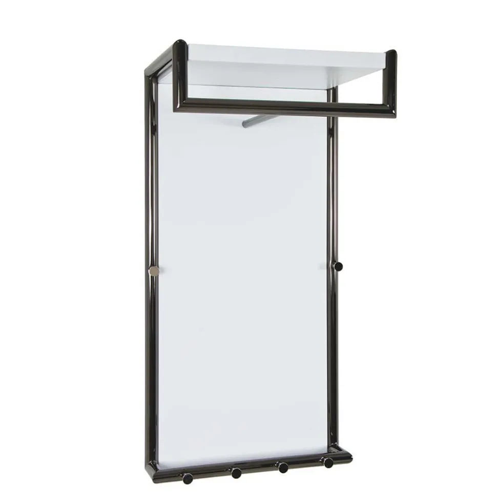 Kompakte Garderobe zum Aufhängen Fiafanda in Weiß