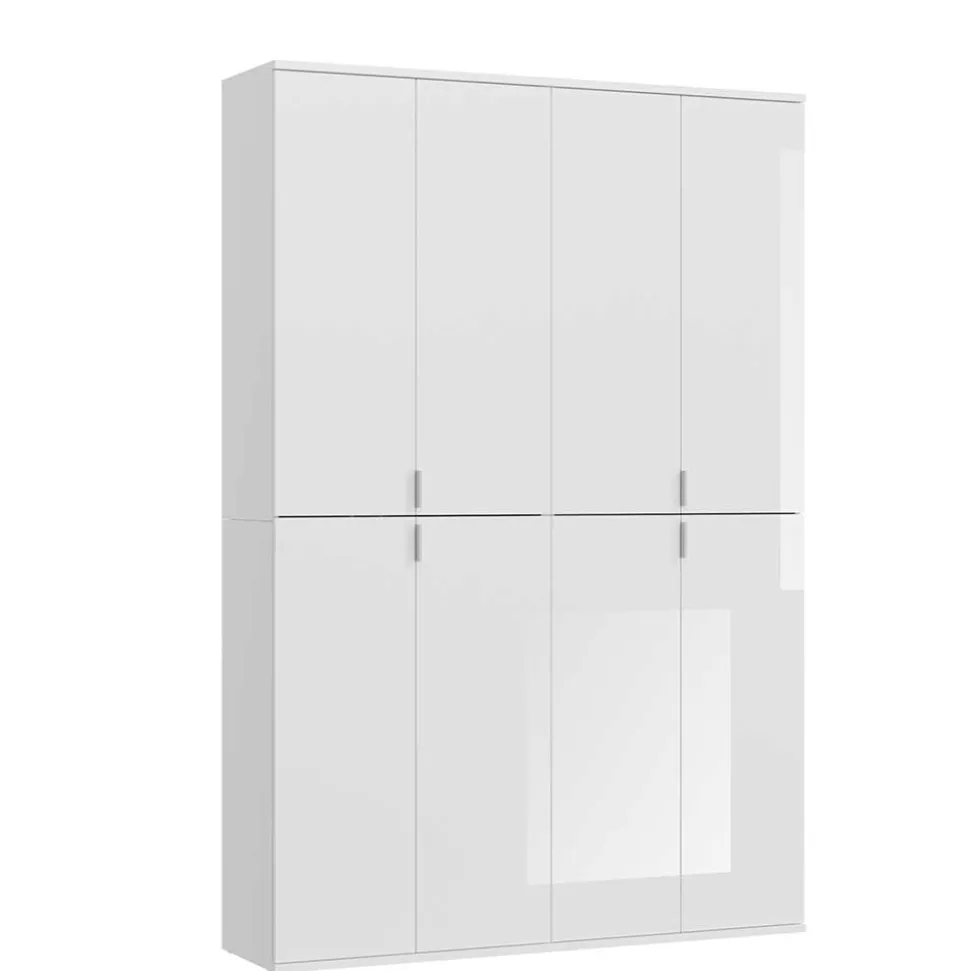 Kompakter Kleiderschrank 122x193x34 cm - Ejulia (zweiteilig)