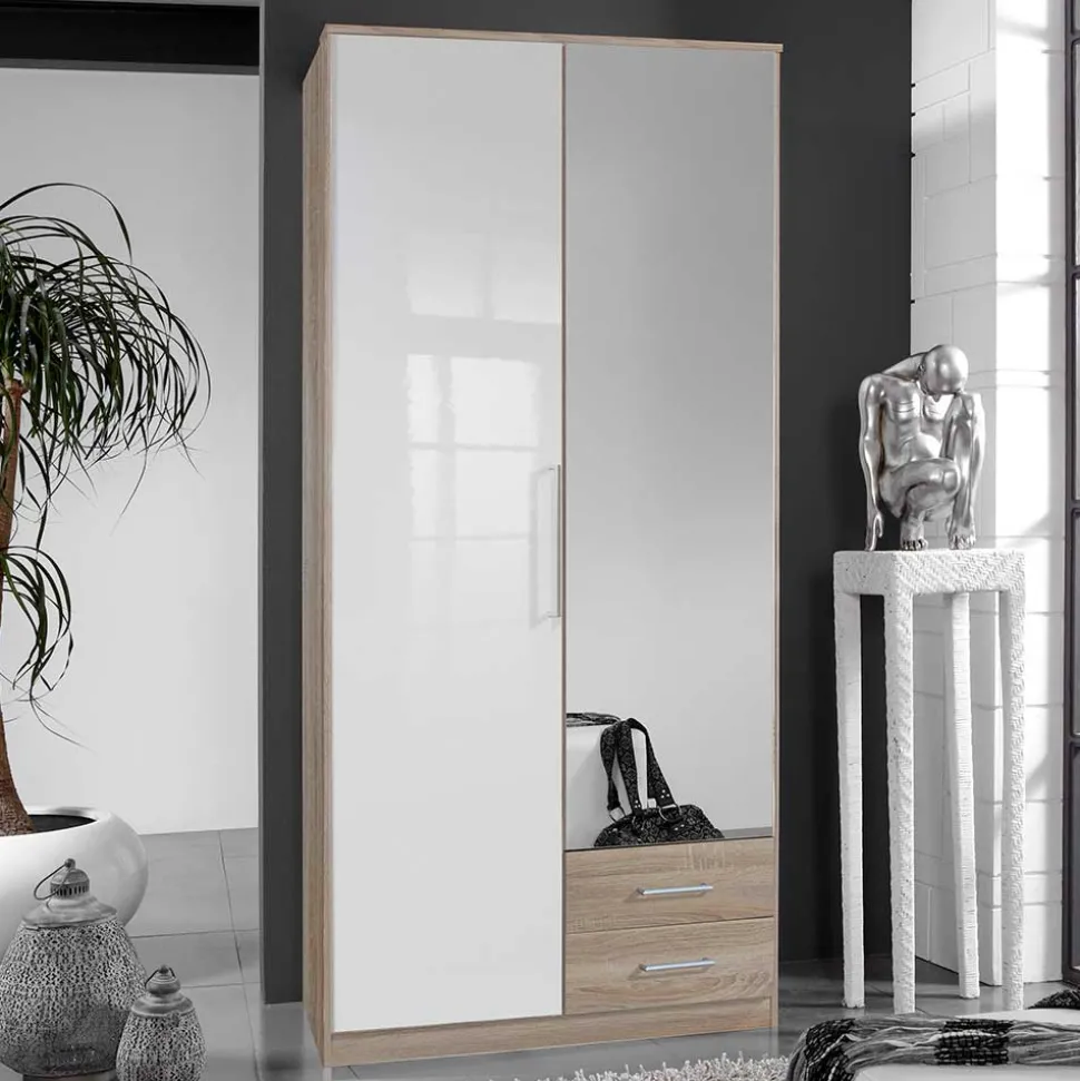 Kompakter Kombi-Kleiderschrank 91x199x58 cm - Grands