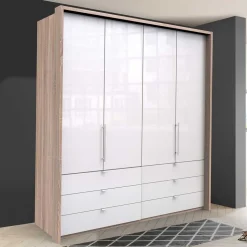 Kompakter Schlafzimmerschrank 200cm breit - Bosays