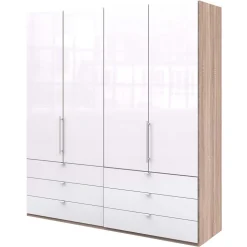 Kompakter Schlafzimmerschrank 200cm breit - Bosays