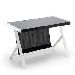 Kompakter Schreibtisch in Schwarz und Weiß - Tulcea