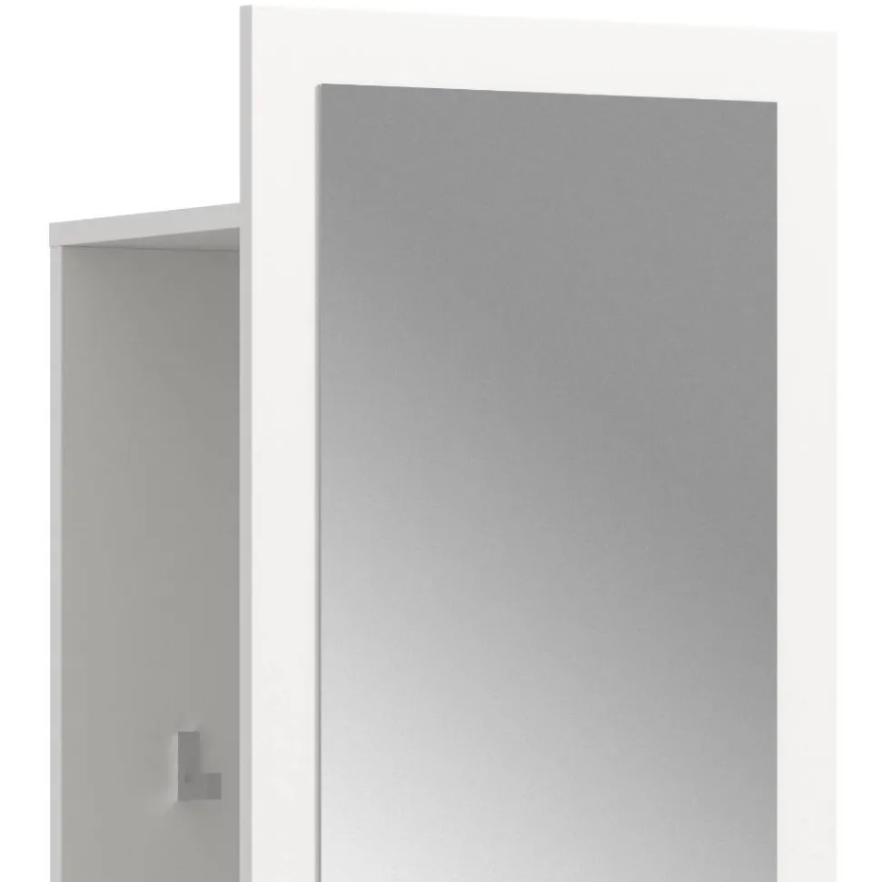 Kompaktgarderobe in Weiß mit Asteiche - Wakes