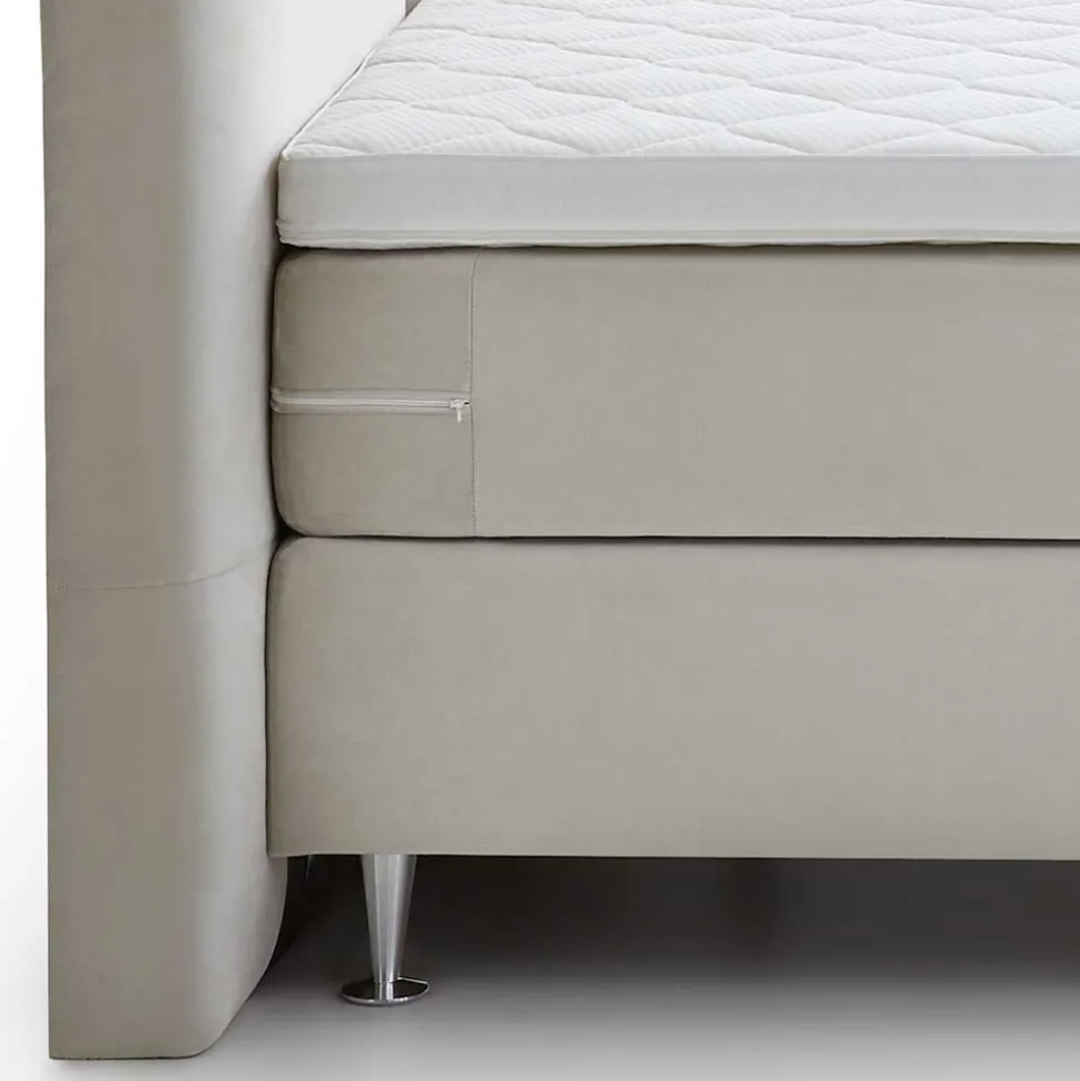Komplett Boxspringbett in Creme - Skowera